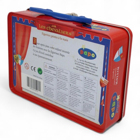 Mini Papo Les Chevaliers Knights Action Figures In Tin Carrying Case - Picture 4 of 6